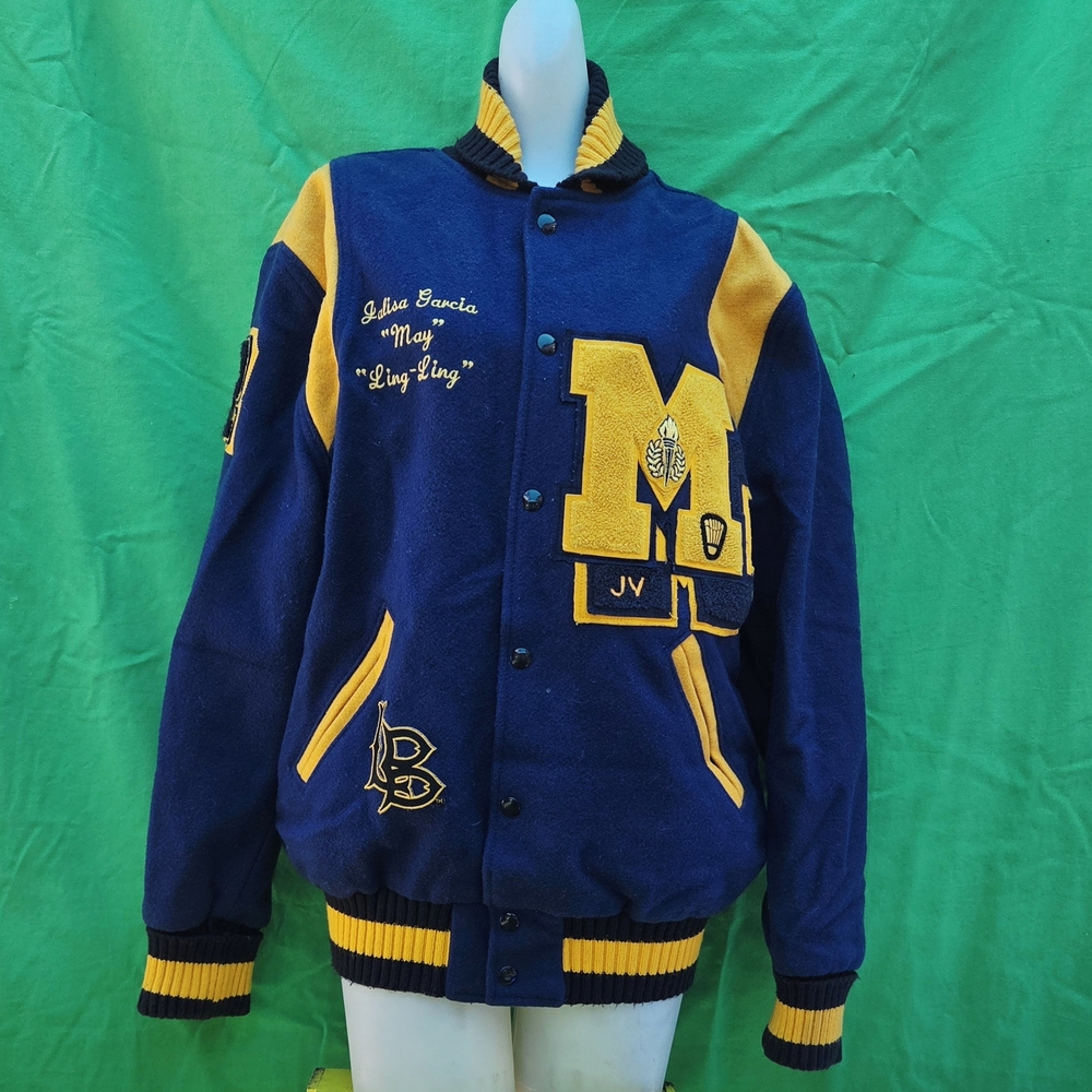 VINTAGE NEFF WOMENS MILLIKAN HIGH SCHOOL VARSITY WOOL JACKET SIZE MEDIUM